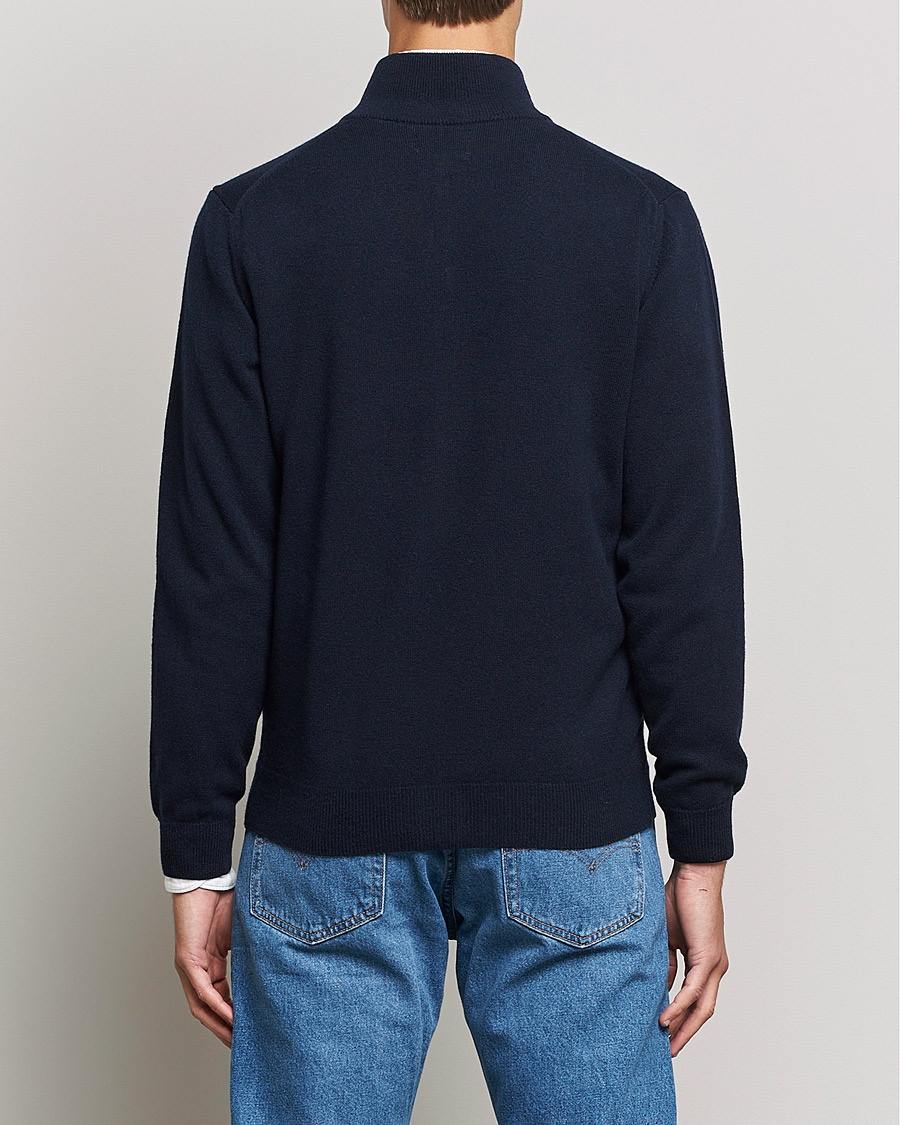 Herren | Pullover | GANT | Lambswool Full Zip Marine