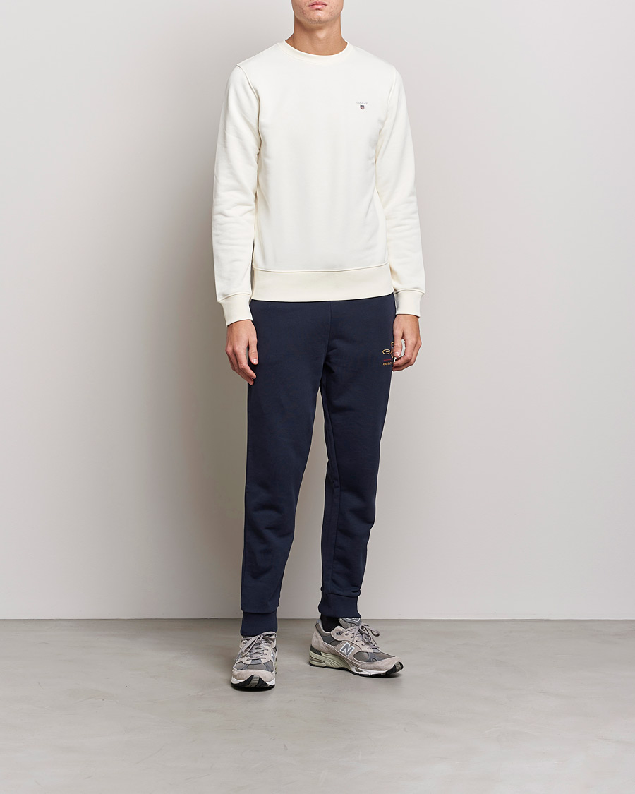 Herren | Pullover | GANT | Original Shield Logo Crew Neck Sweatshirt Eggshell