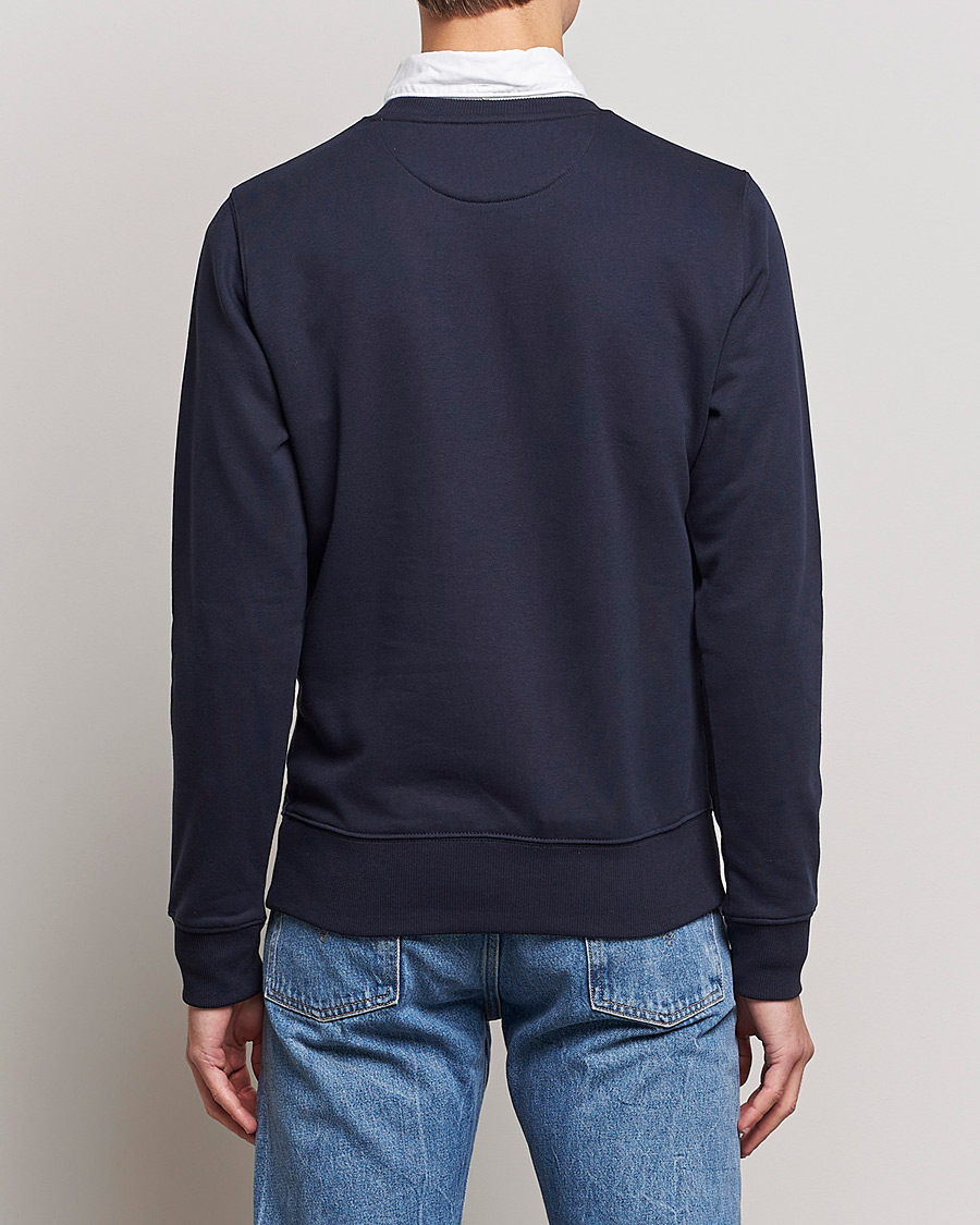 Herren | Pullover | GANT | Original Shield Logo Crew Neck Sweatshirt Evening Blue