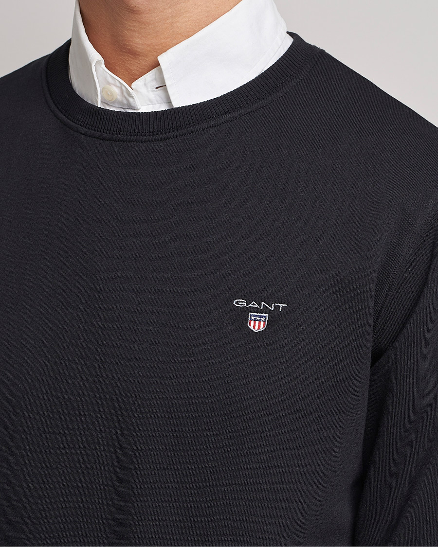 Herren | Pullover | GANT | Original Shield Logo Crew Neck Sweatshirt Black