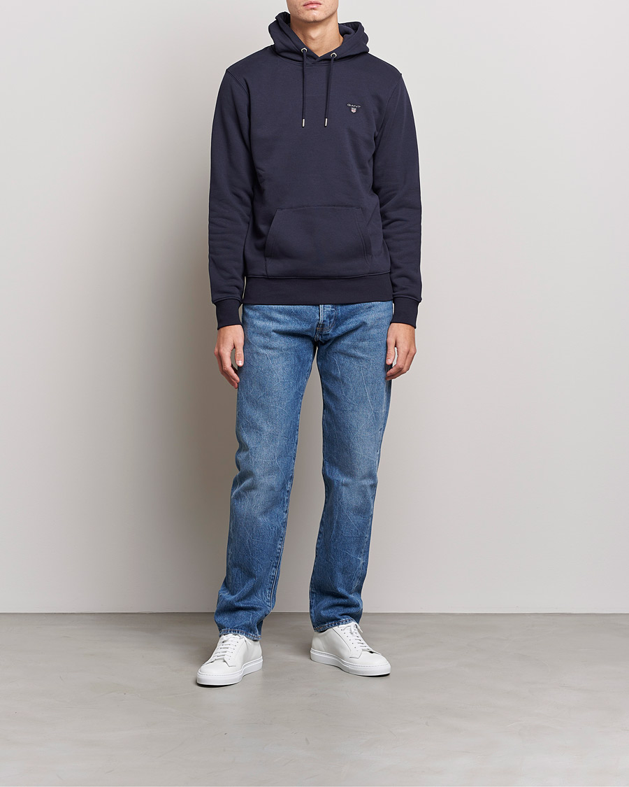 Herren | Pullover | GANT | Original Shield Logo Hoodie Evening Blue