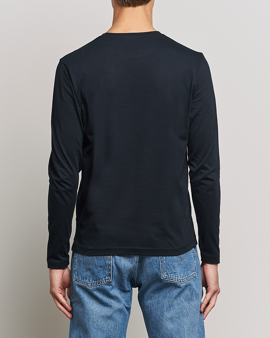 Herren | T-Shirts | GANT | The Original Long Sleeve T-shirt Black
