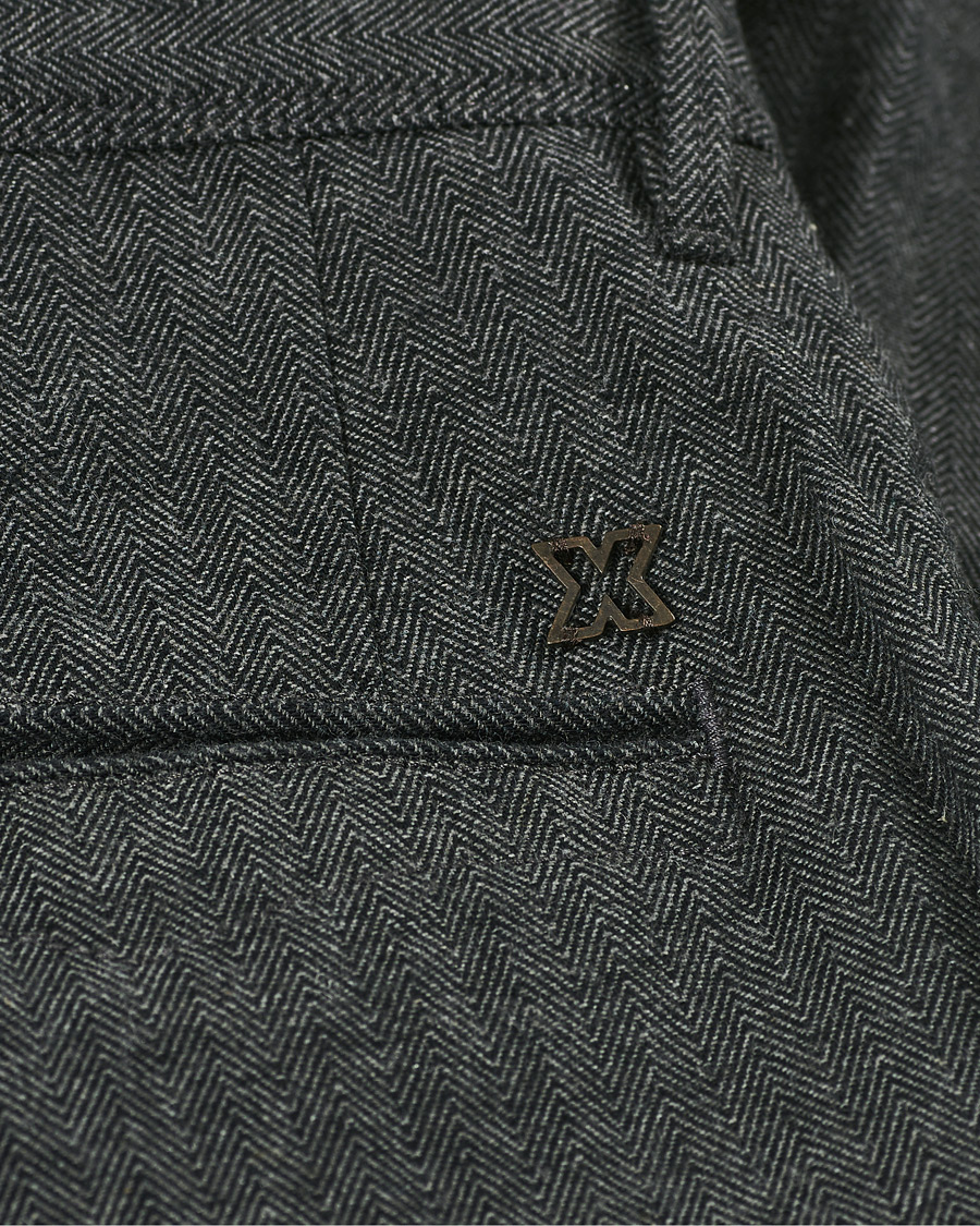 Herren | Hosen | Incotex | Slim Fit Cotton/Wool Herringbone Slacks Grey