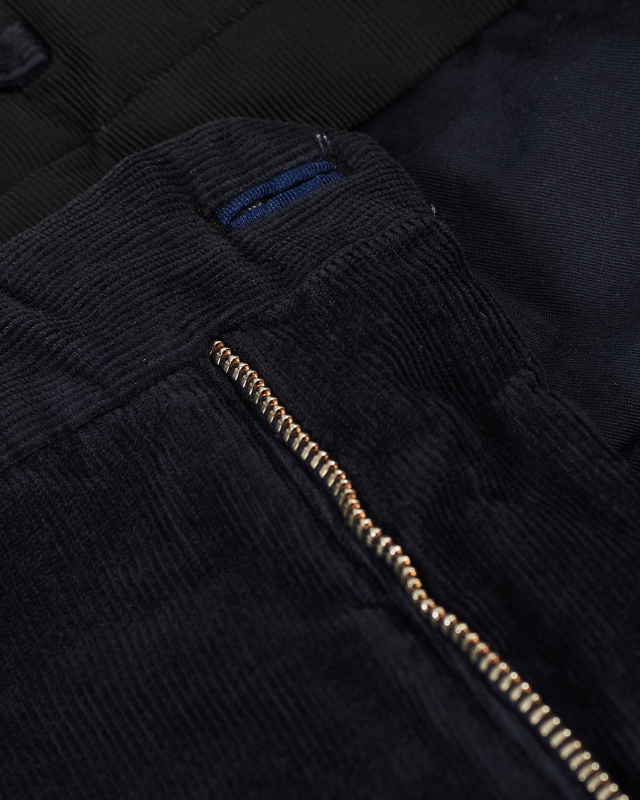 Herren | Hosen | Incotex | Slim Fit Corduroy Trousers Navy