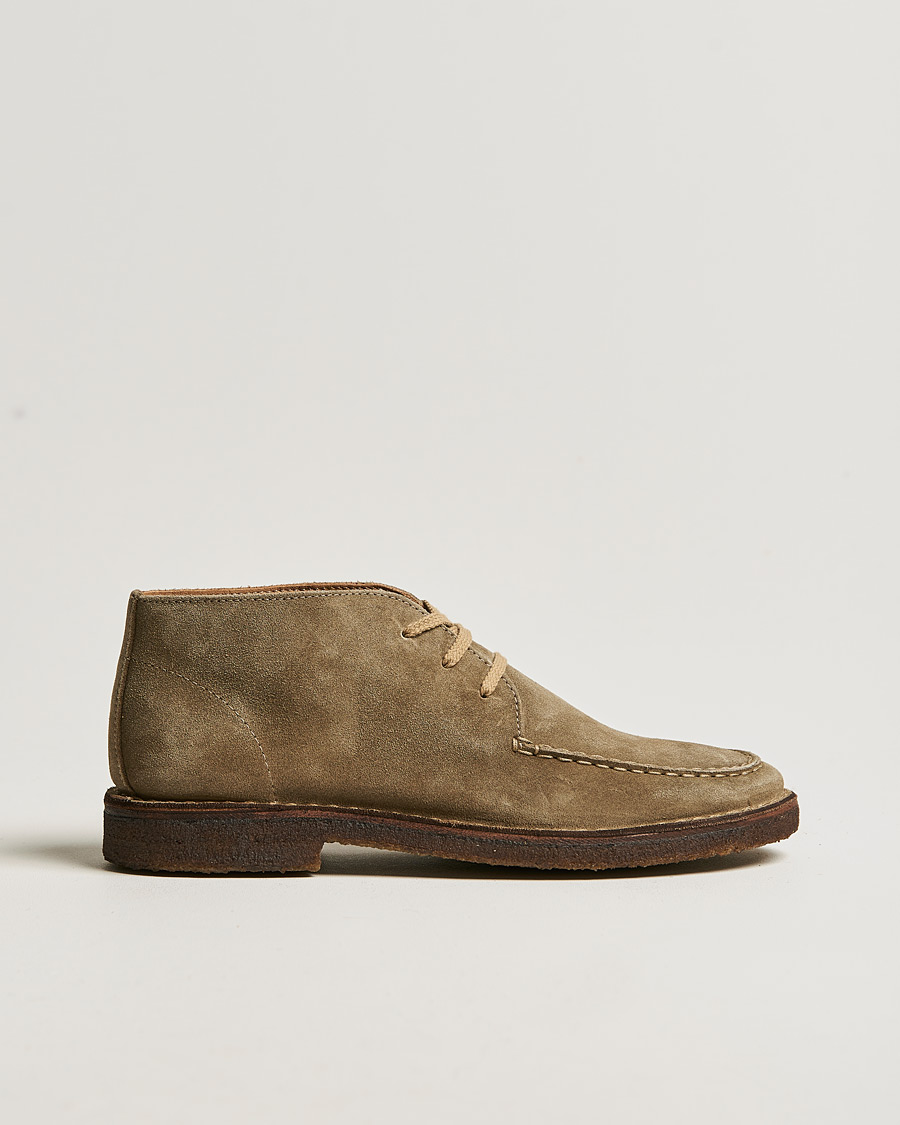 Herren | Boots | Drake's | Crosby Moc-Toe Suede Chukka Boots Sand