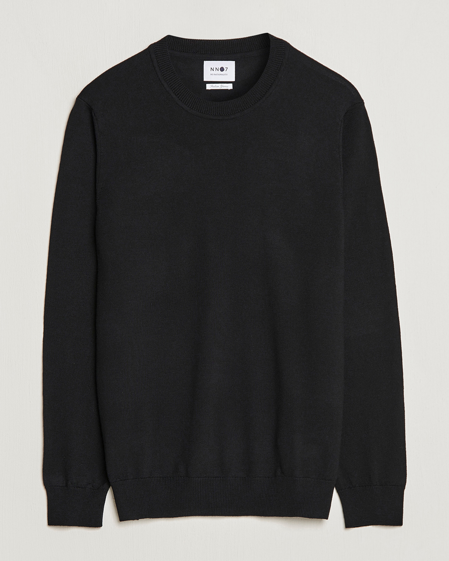 Herren | Pullover | NN07 | Ted Merino Crew Neck Pullover Black