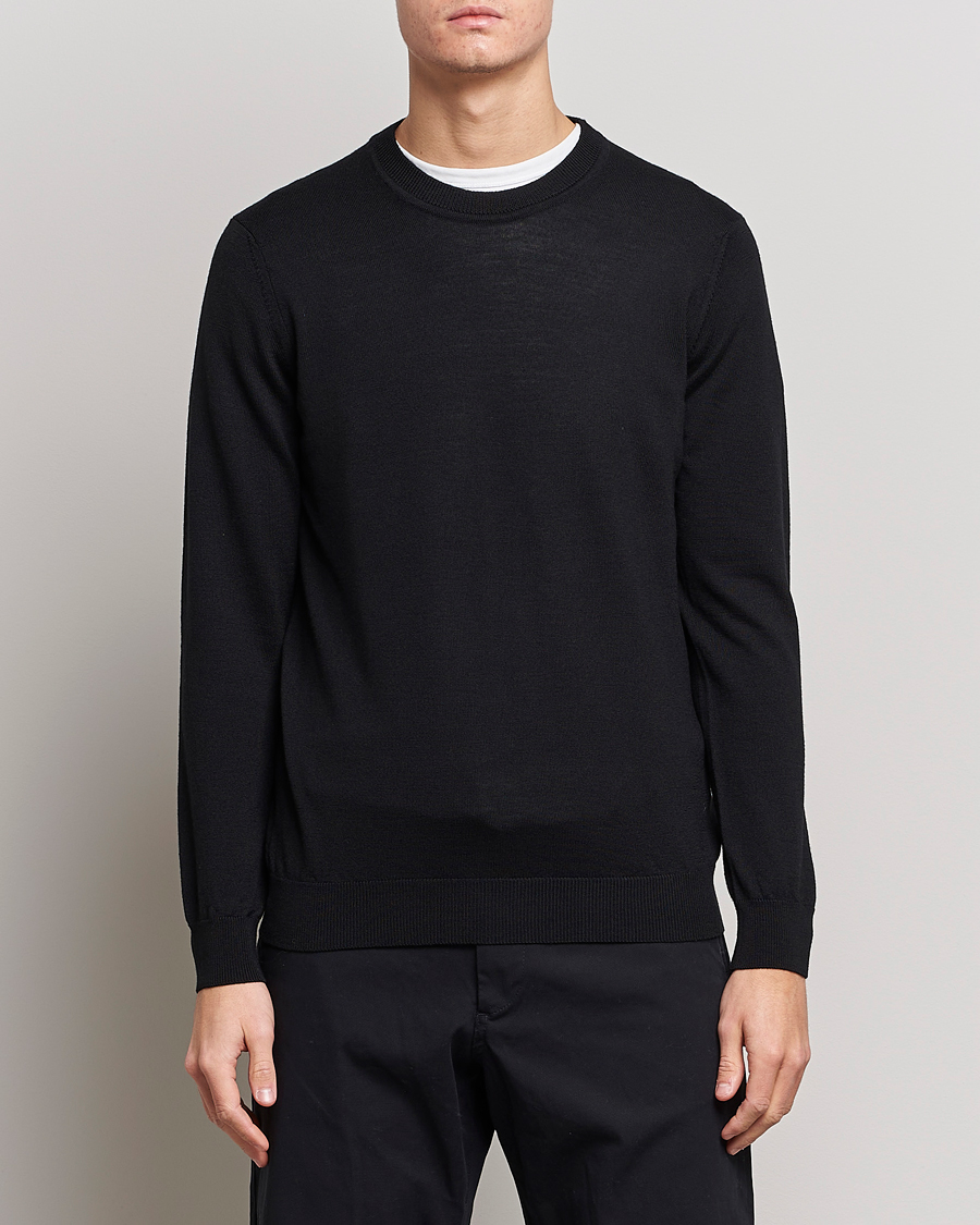 Herren | Pullover | NN07 | Ted Merino Crew Neck Pullover Black