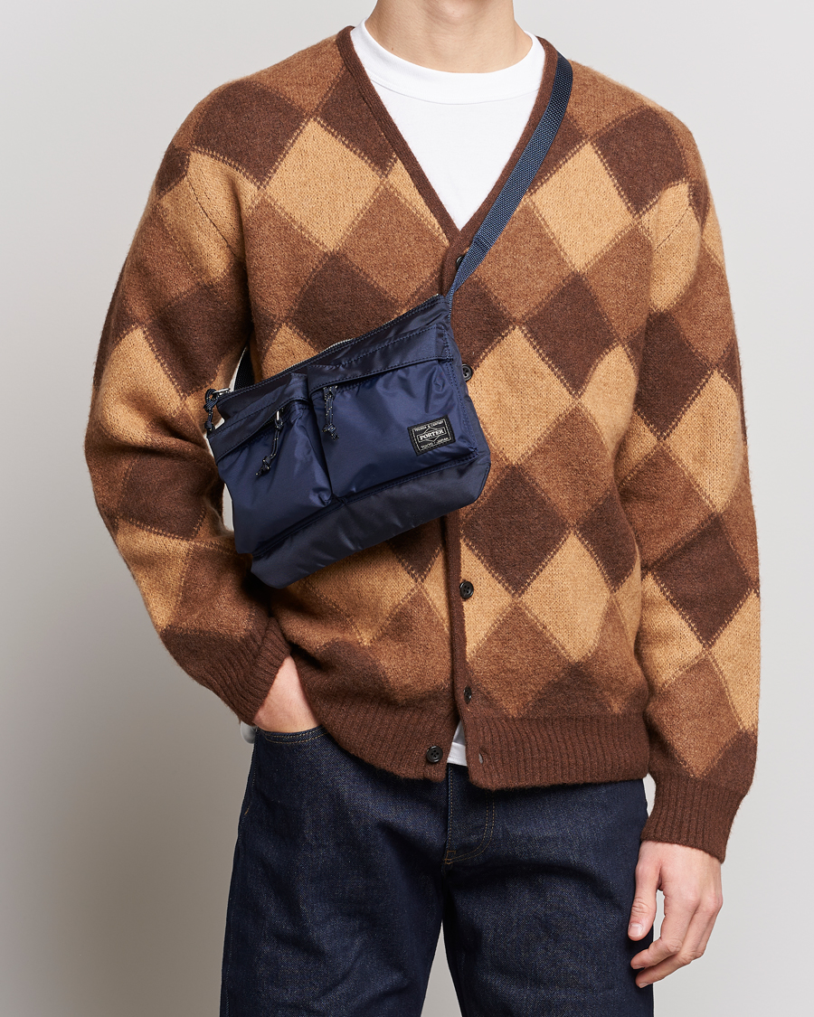Herren | Taschen | Porter-Yoshida & Co. | Force Small Shoulder Bag Navy Blue