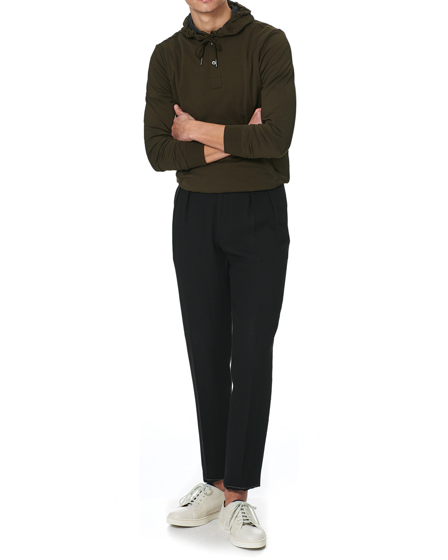 Herren | Pullover | Ralph Lauren Purple Label | Luxury Lisle Hoodie Inverness Loden