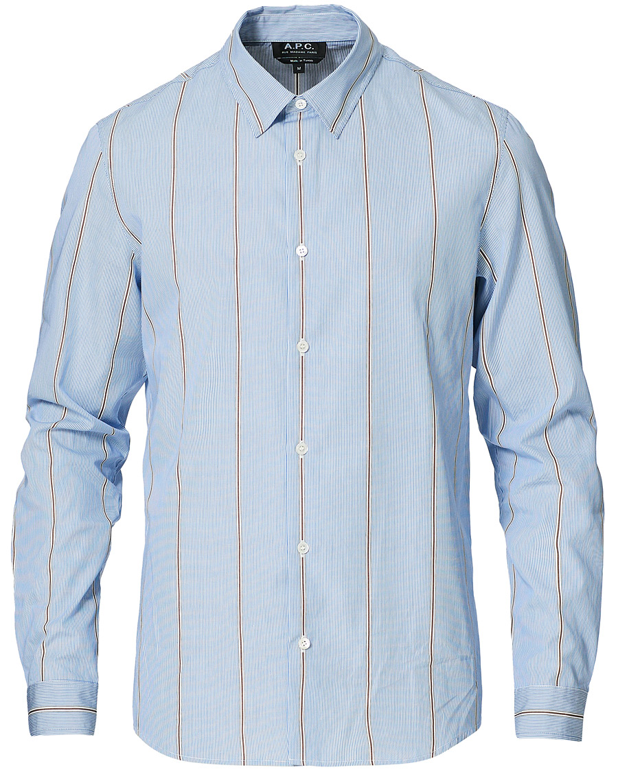 Herren | Hemden | A.P.C. | Anthony Striped Shirt Light Blue