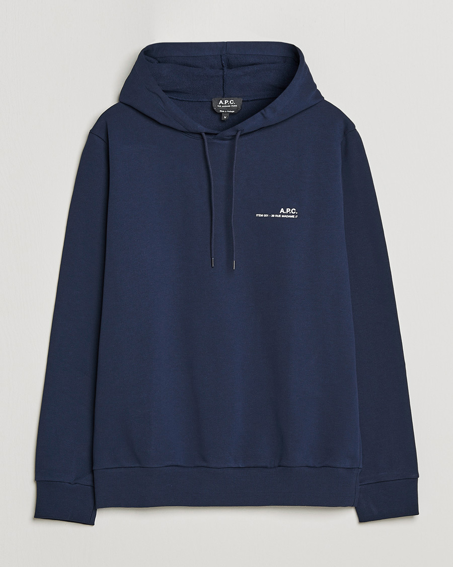 Herren | Pullover | A.P.C. | Item Hoodie Navy