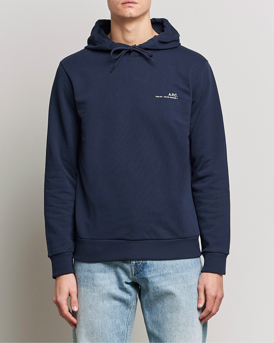 Herren | Pullover | A.P.C. | Item Hoodie Navy