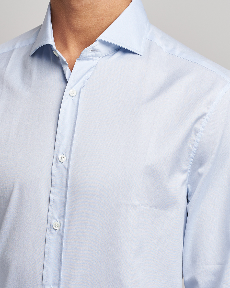 Herren | Hemden | Brunello Cucinelli | Slim Fit Poplin Shirt Light Blue