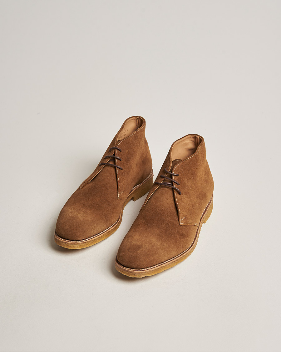 Herren | Handgefertigte Schuhe - Schuhspanner inklusive | Loake 1880 | Rivington Suede Crepe Sole Chukka Tan