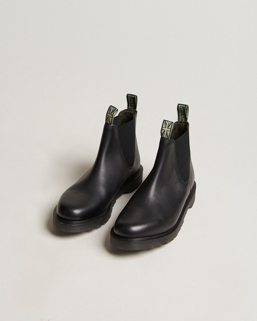 Herren | Best of British | Loake Shoemakers | Loake 1880 Mccauley Heat Sealed Chelsea Black Leather