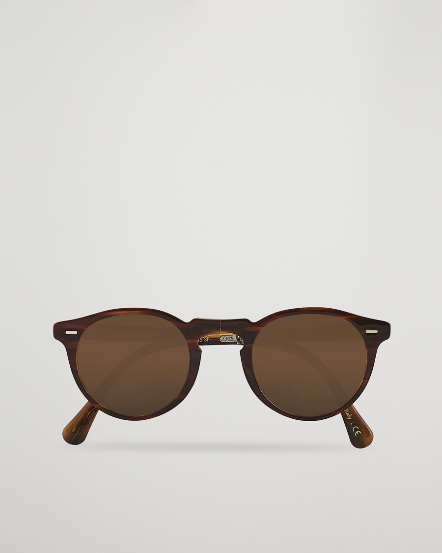 Herren | Oliver Peoples Gregory Peck 1962 Folding Sunglasses Dark Brown | Oliver Peoples | Gregory Peck 1962 Folding Sunglasses Dark Brown