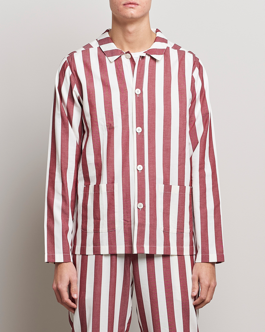 Herren | Für den Entspannten | Nufferton | Uno Striped Pyjama Set Red/White