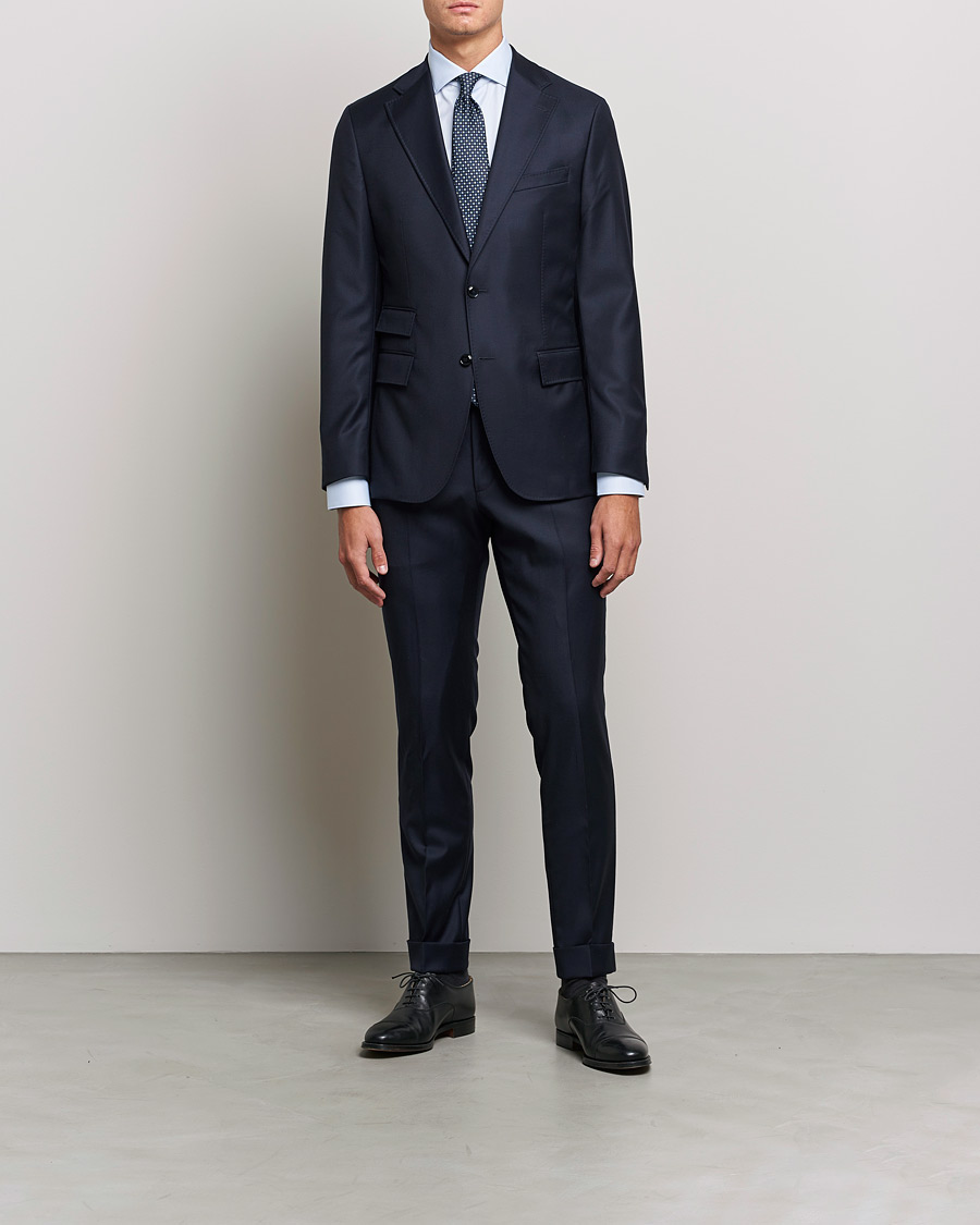 Herren | Hemden | Canali | Slim Fit Cotton Shirt Light Blue