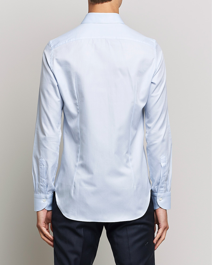 Herren | Hemden | Canali | Slim Fit Cotton Shirt Light Blue