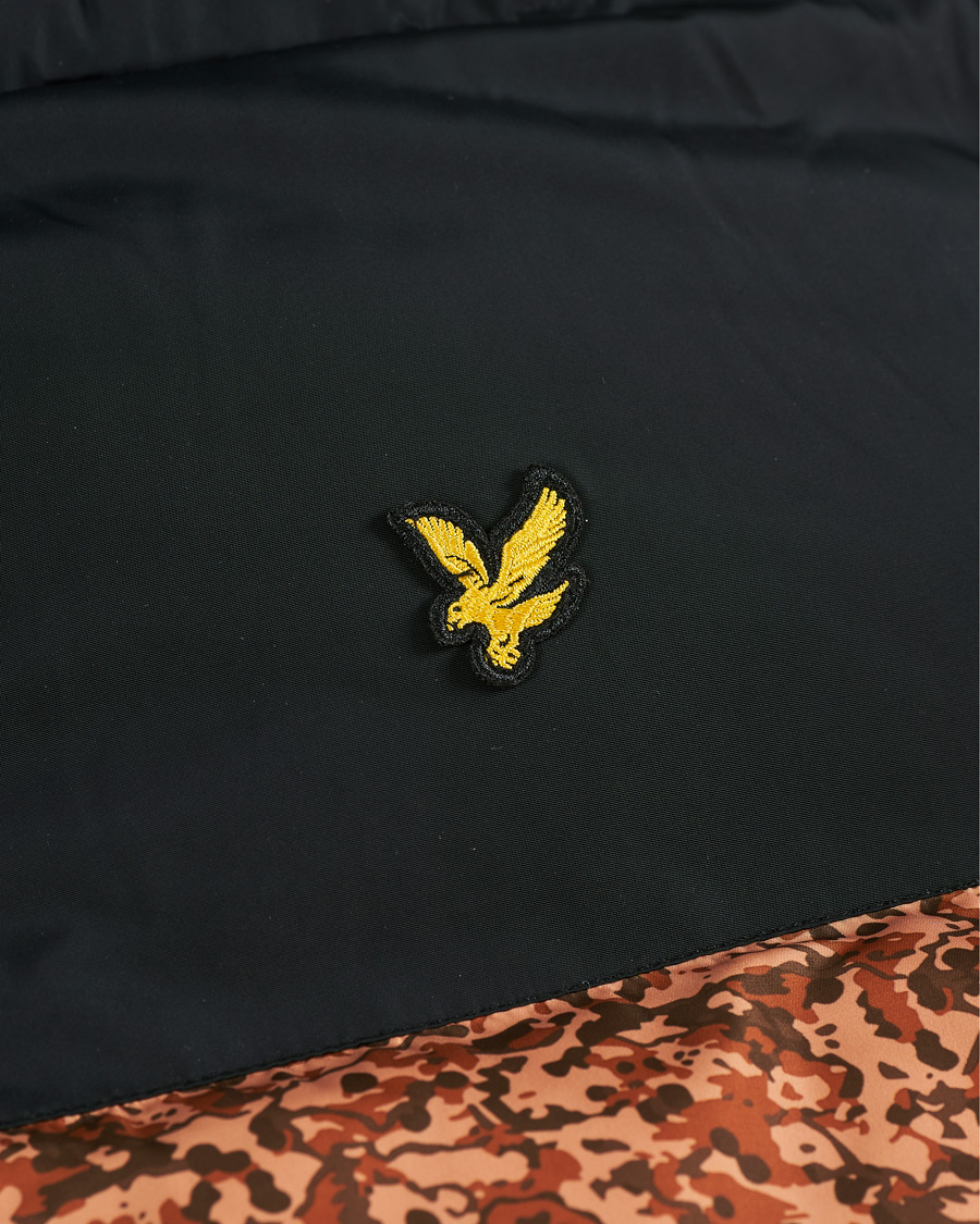 Herren | Jacken | Lyle & Scott | Earth Print Padded Jacket Jet Black