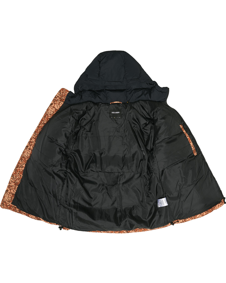 Herren | Jacken | Lyle & Scott | Earth Print Padded Jacket Jet Black