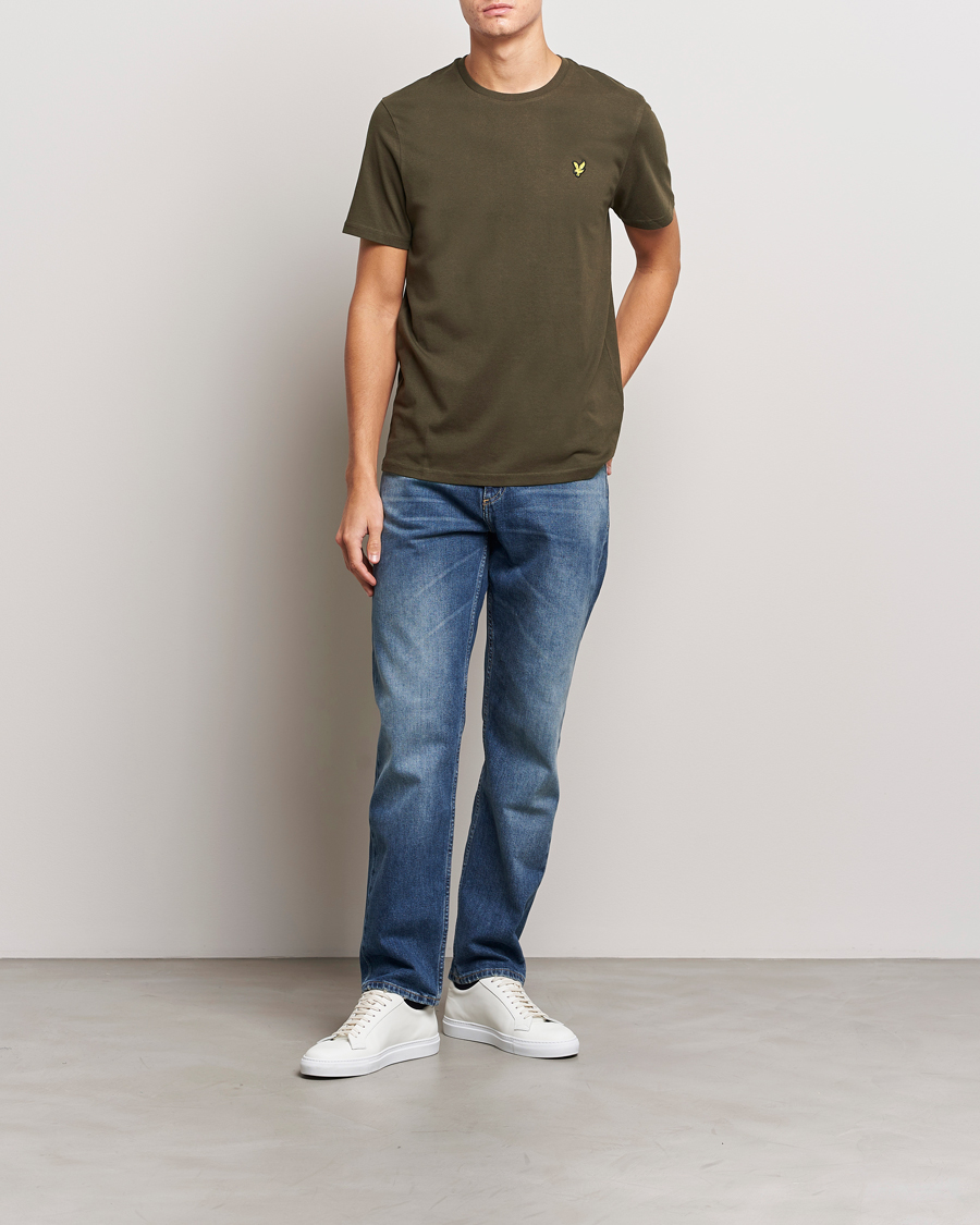 Herren | T-Shirts | Lyle & Scott | Cotton Crew Neck T-Shirt Olive