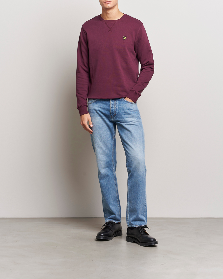 Herren | Pullover | Lyle & Scott | Organic Cotton Crew Neck Burgundy