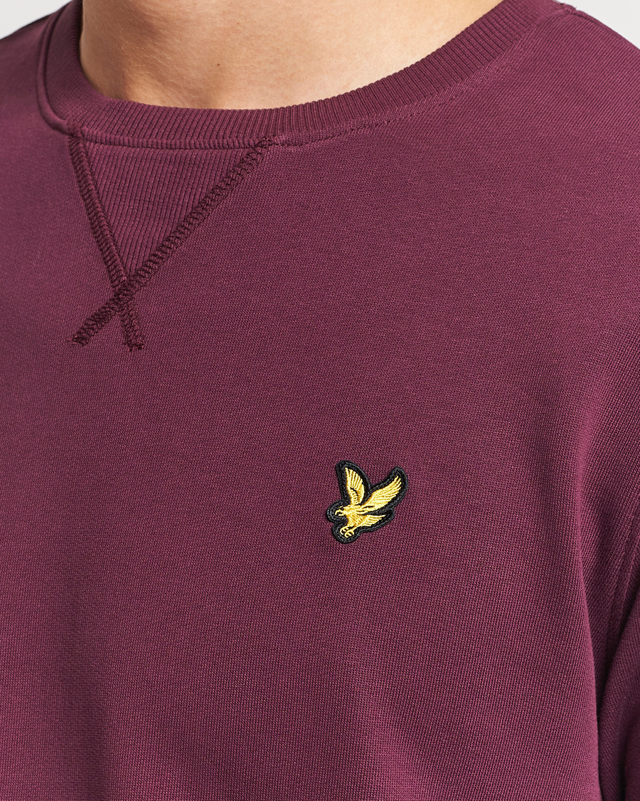 Herren | Pullover | Lyle & Scott | Organic Cotton Crew Neck Burgundy