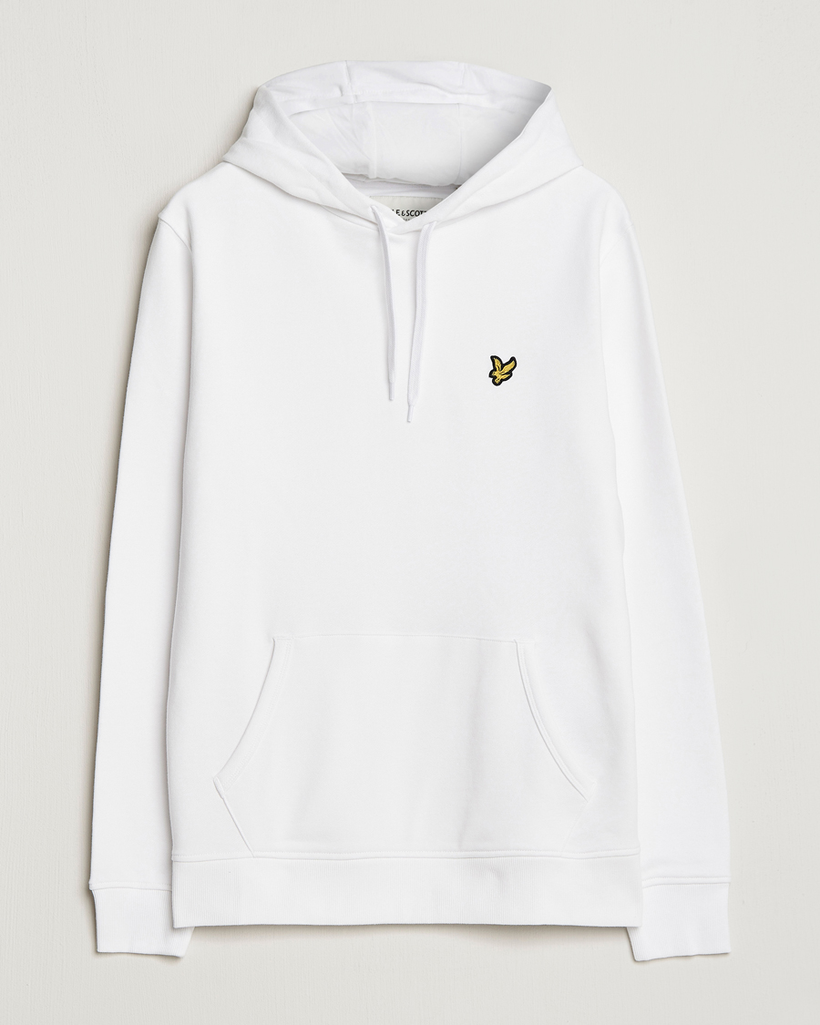 Herren | Pullover | Lyle & Scott | Pullover Organic Cotton Pullover Hoodie White