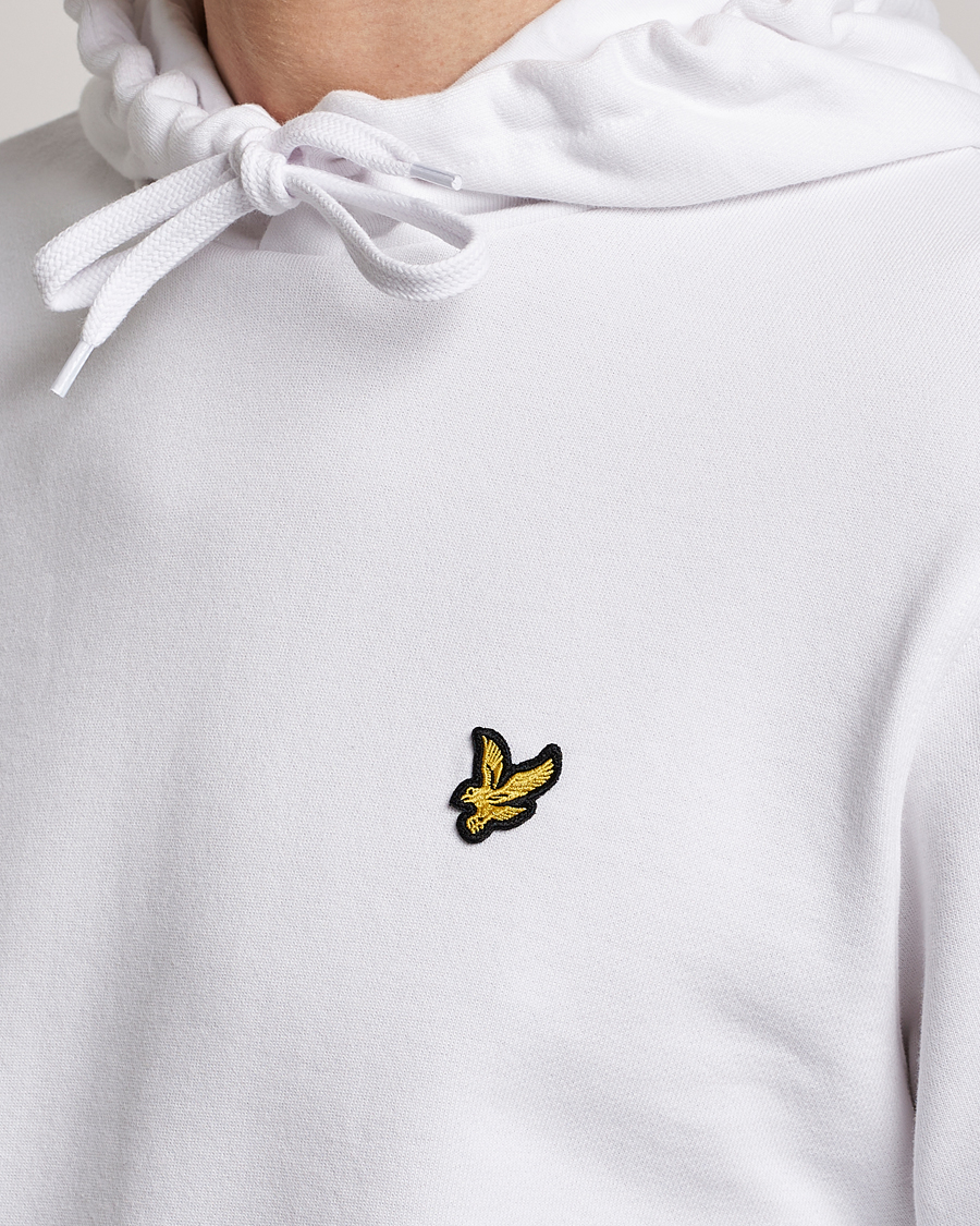 Herren | Pullover | Lyle & Scott | Pullover Organic Cotton Pullover Hoodie White