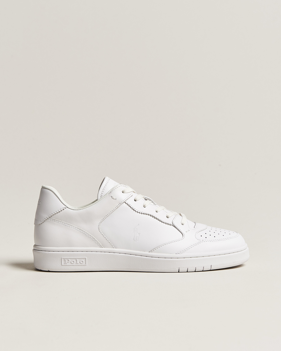 Herren | Polo Ralph Lauren Court Luxury Leather Sneaker White | Polo Ralph Lauren | Court Luxury Leather Sneaker White