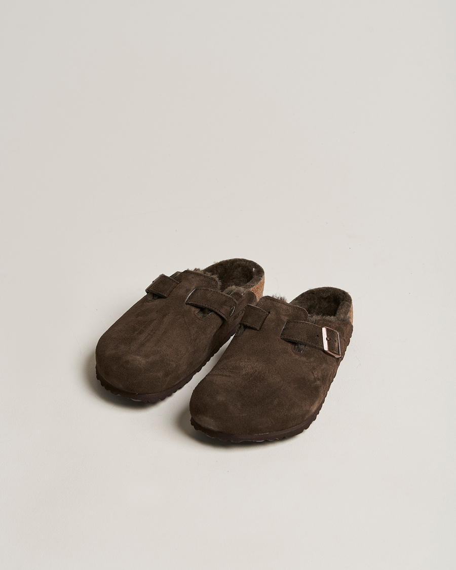Herren | BIRKENSTOCK Boston Shearling Mocca Suede 40 | BIRKENSTOCK | Boston Shearling Mocca Suede 40