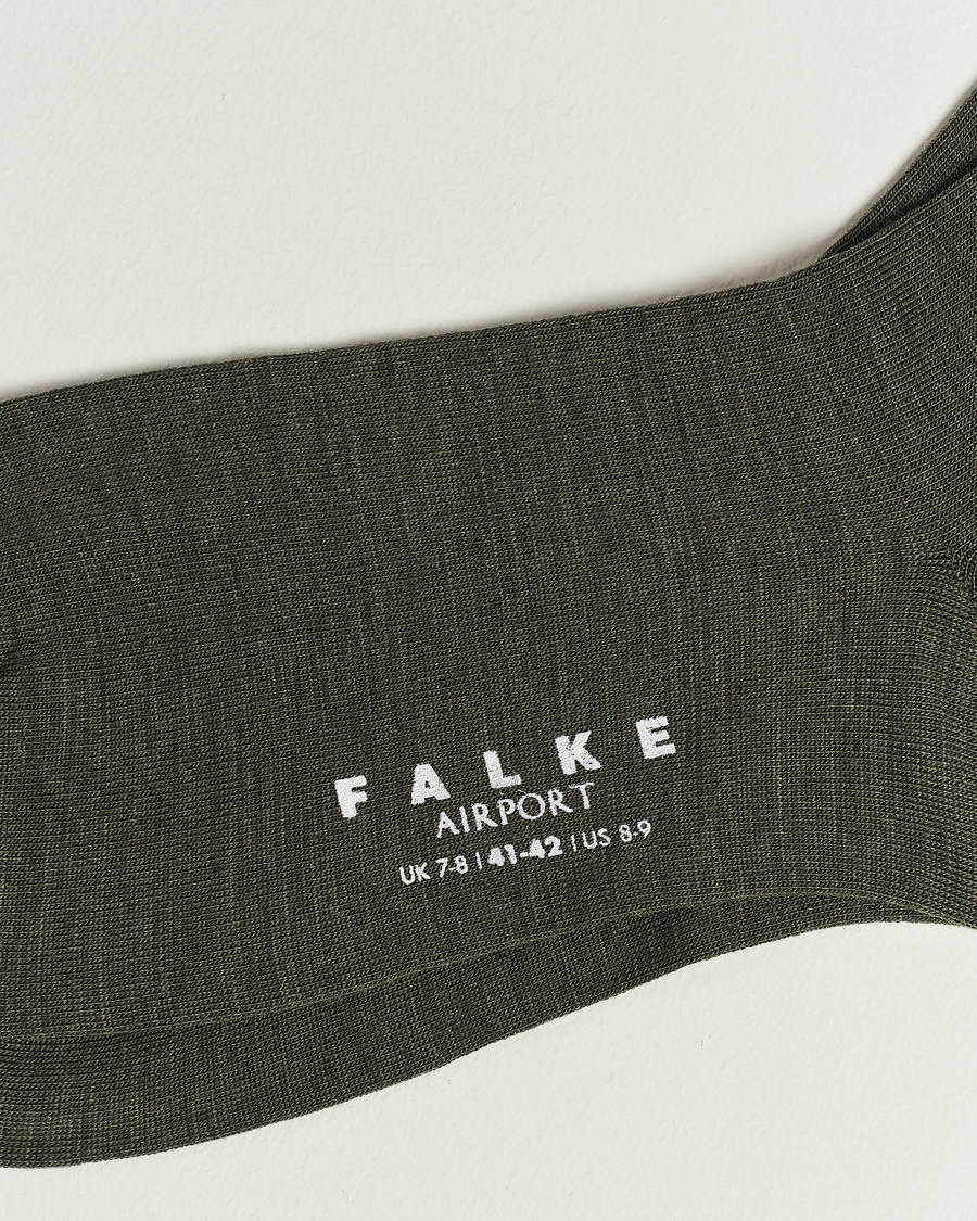 Herren | Unterwäsche | Falke | Airport Socks Green Melange