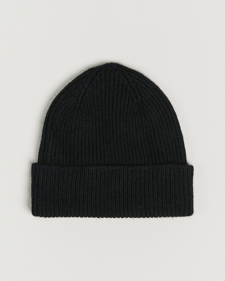 Herren | Mützen | Le Bonnet | Lambswool/Caregora Beanie Onyx