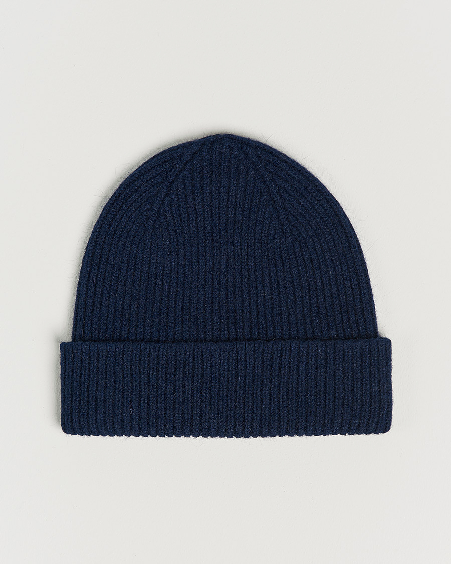 Herren | Le Bonnet Lambswool/Caregora Beanie Midnight | Le Bonnet | Lambswool/Caregora Beanie Midnight