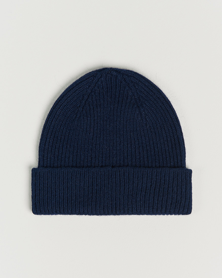 Herren | Le Bonnet Lambswool/Caregora Beanie Midnight | Le Bonnet | Lambswool/Caregora Beanie Midnight