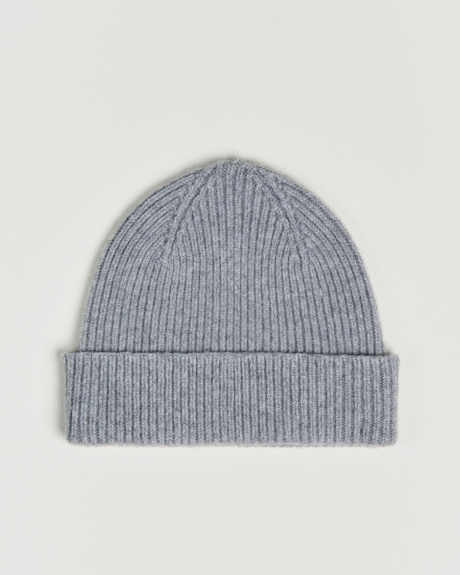 Herren | Mützen | Le Bonnet | Lambswool/Caregora Beanie Smoke