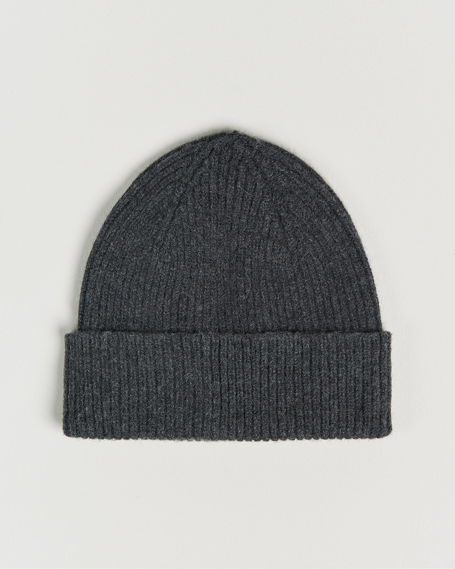 Herren | Mützen | Le Bonnet | Lambswool/Caregora Beanie Graphite