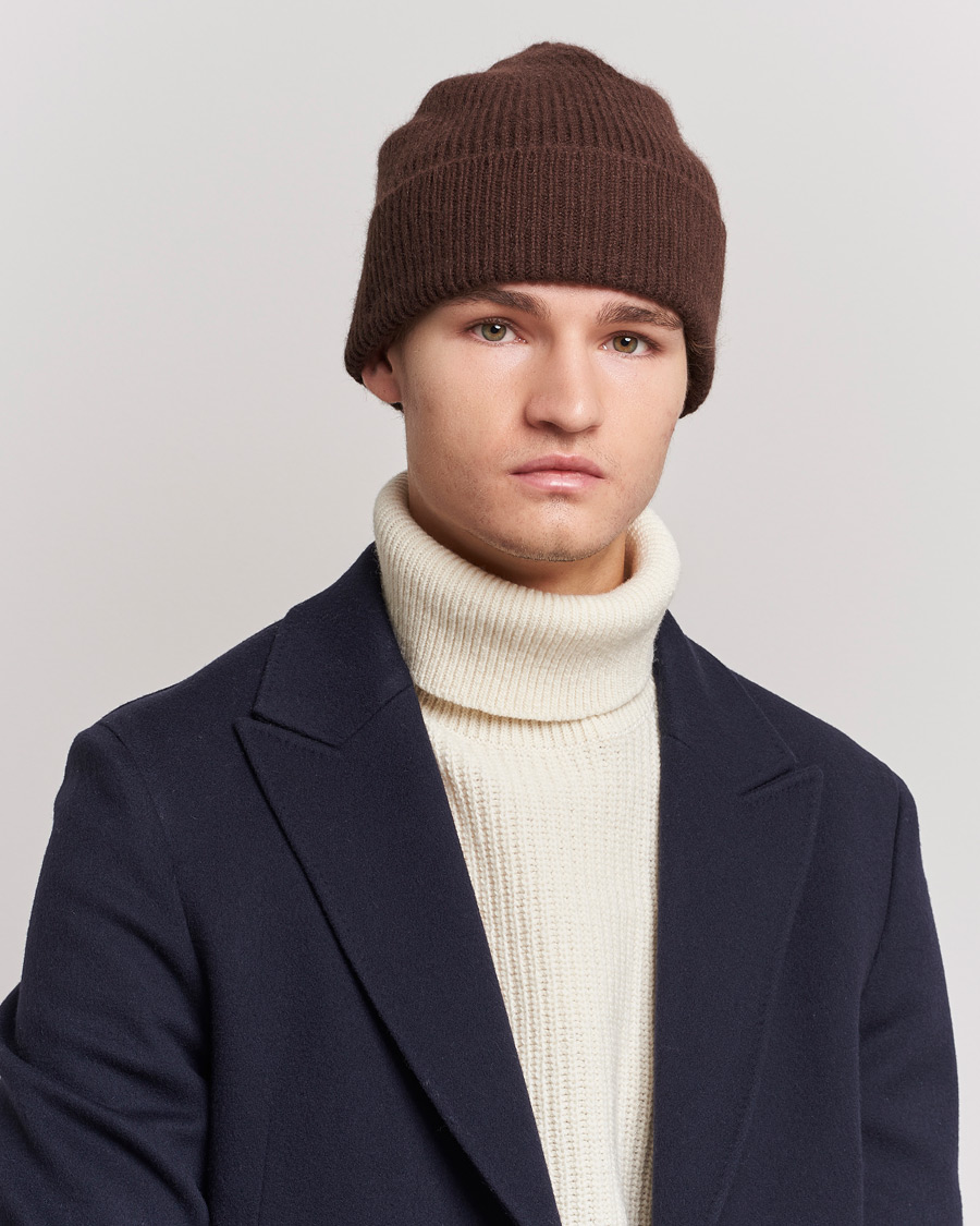 Herren | Le Bonnet Lambswool/Caregora Beanie Gingerbread | Le Bonnet | Lambswool/Caregora Beanie Gingerbread