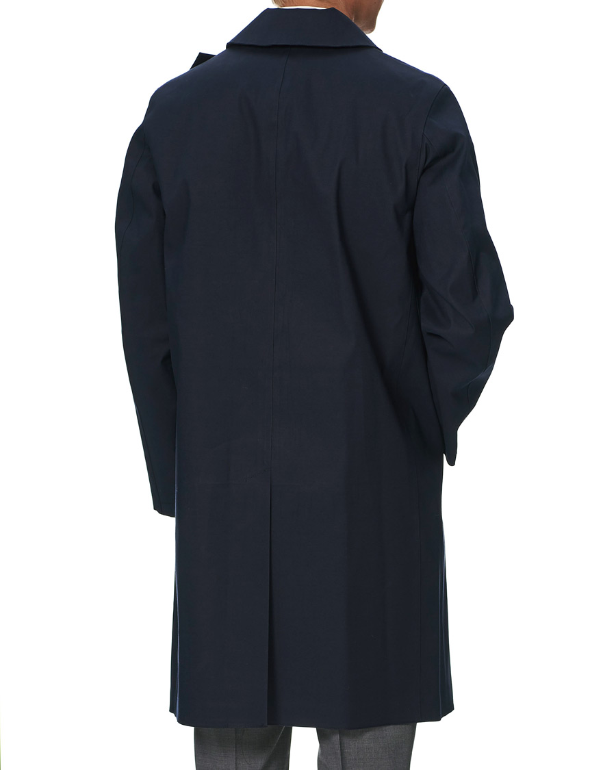 Herren | Jacken | Mackintosh | Oxford Bonded Cotton Coat Navy