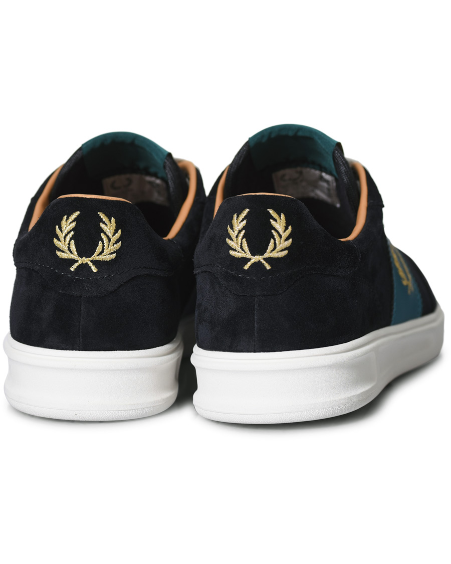 Herren | Fred Perry Suede Panel Sneakers Navy | Fred Perry | Suede Panel Sneakers Navy