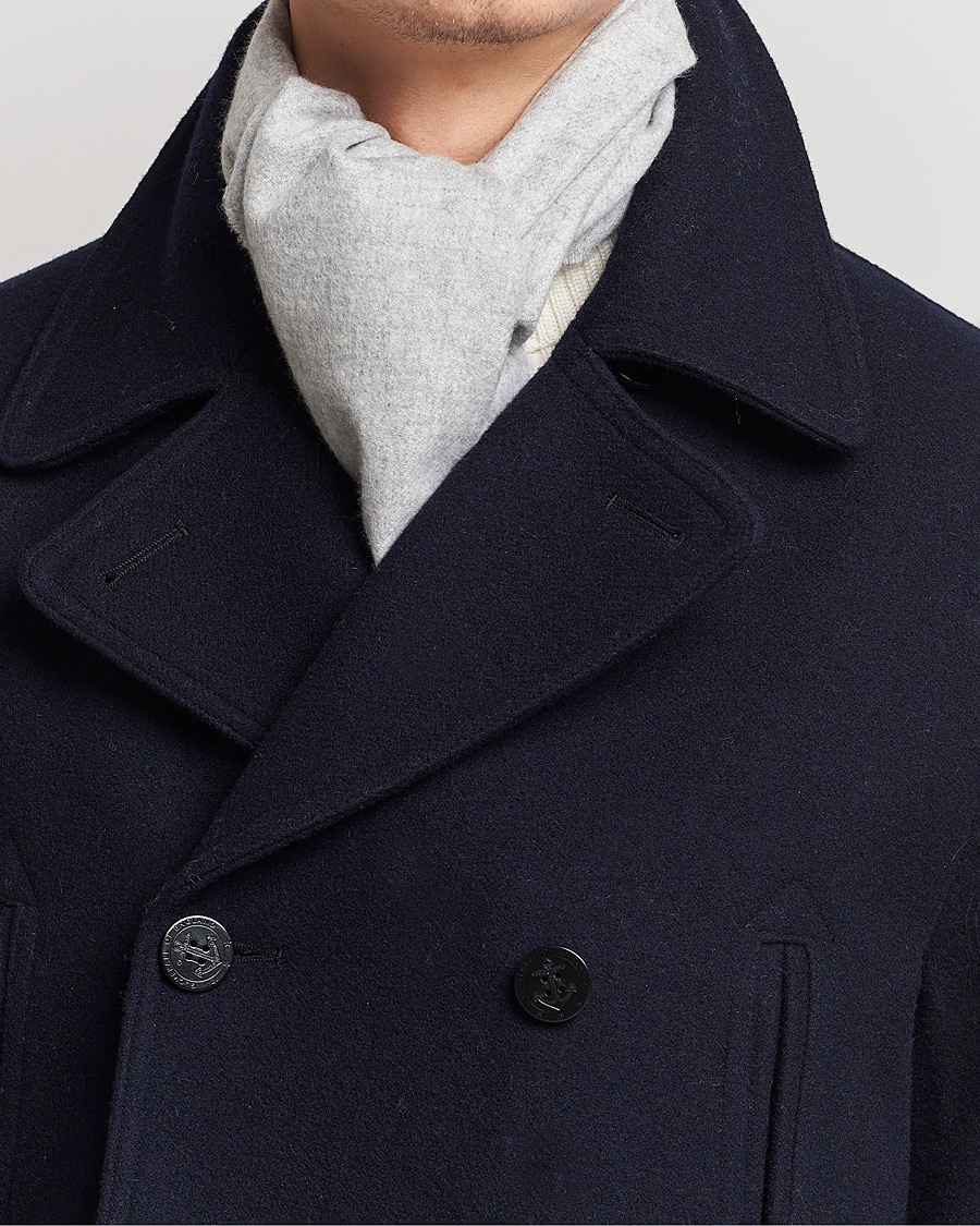 Herren | Johnstons of Elgin Cashmere Scarf Silver Grey | Johnstons of Elgin | Cashmere Scarf Silver Grey