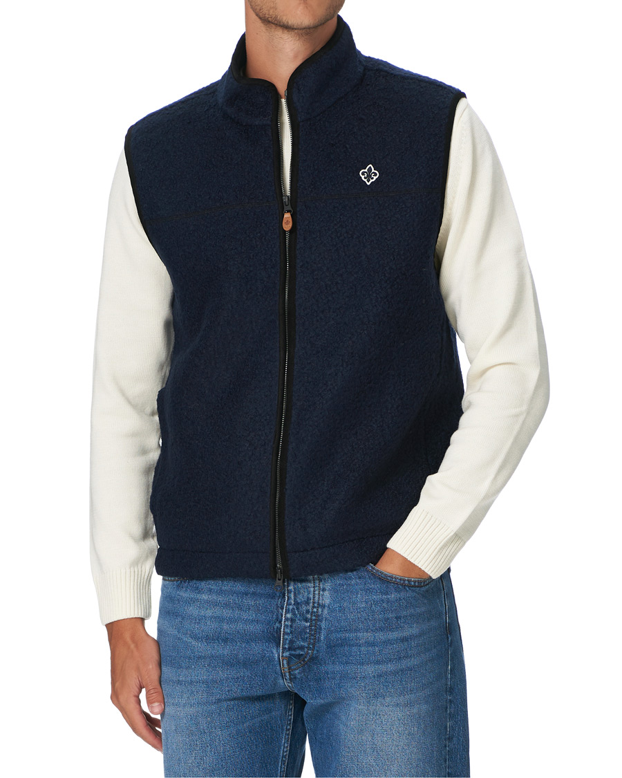 Herren | Westen | Morris | Whitfield Pile Vest Navy