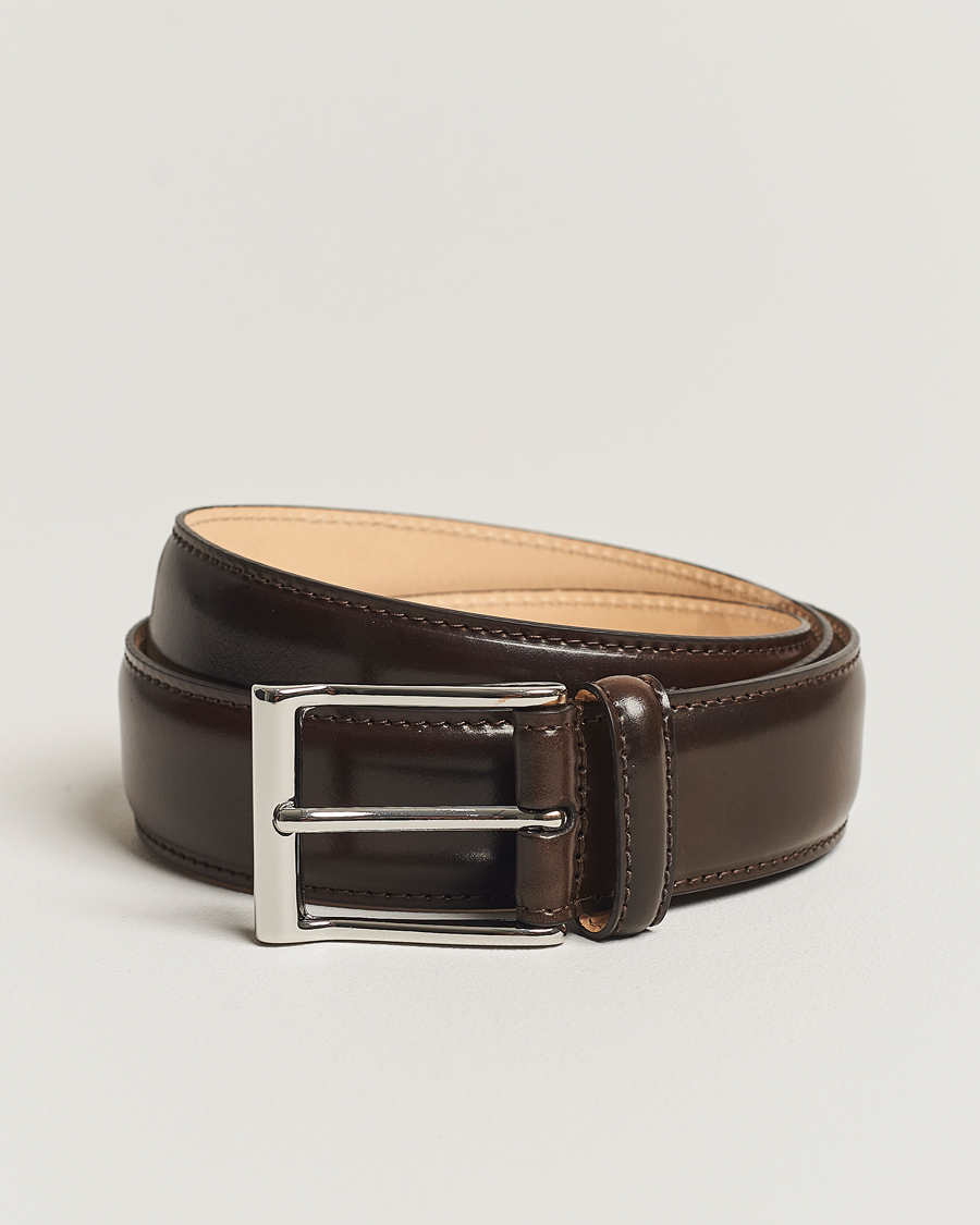 Herren | Gürtel | Crockett & Jones | Belt 3.2 cm Dark Brown Cordovan