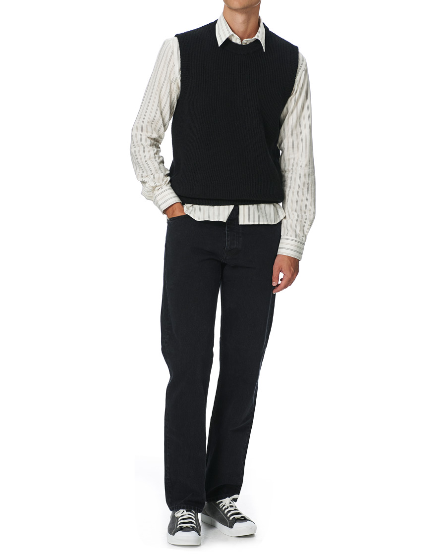 Herren | Hemden | Sunflower | Dan Striped Cotton Shirt Off White