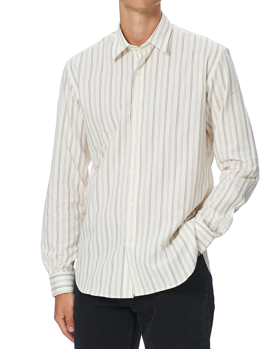 Herren | Hemden | Sunflower | Dan Striped Cotton Shirt Off White