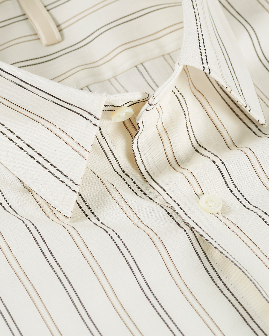 Herren | Hemden | Sunflower | Dan Striped Cotton Shirt Off White