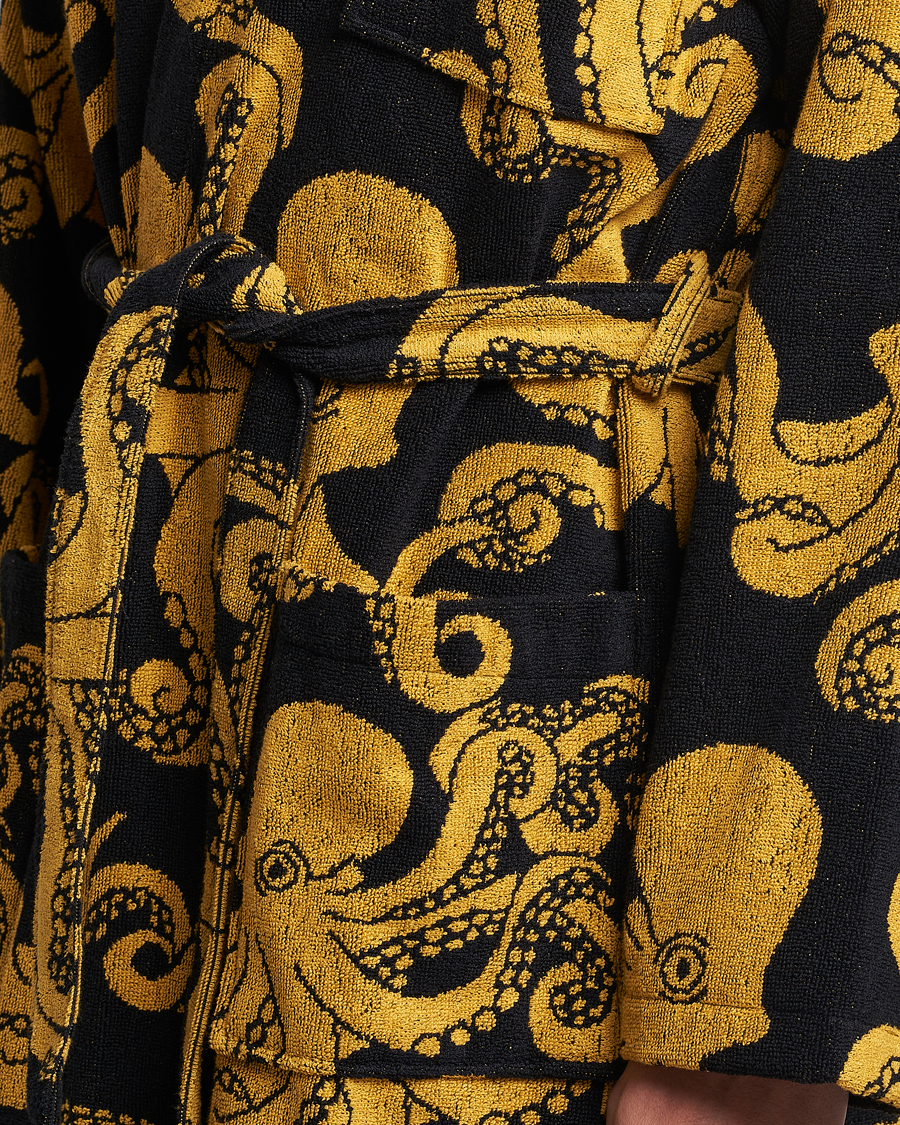 Herren | Schlafanzüge & Bademäntel | OAS | Terry Robe Black Octo