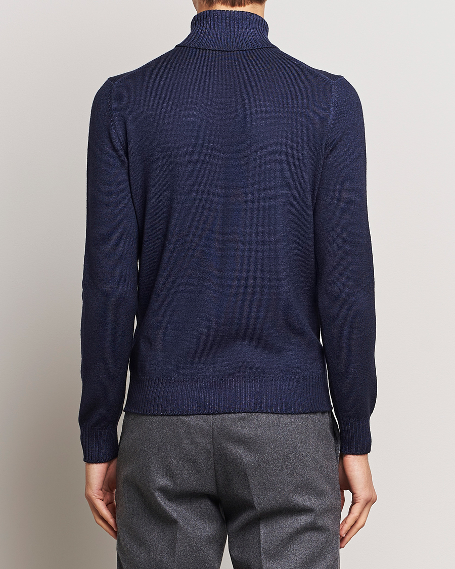Herren | Pullover | Gran Sasso | Vintage Merino Fashion Fit Polo Navy
