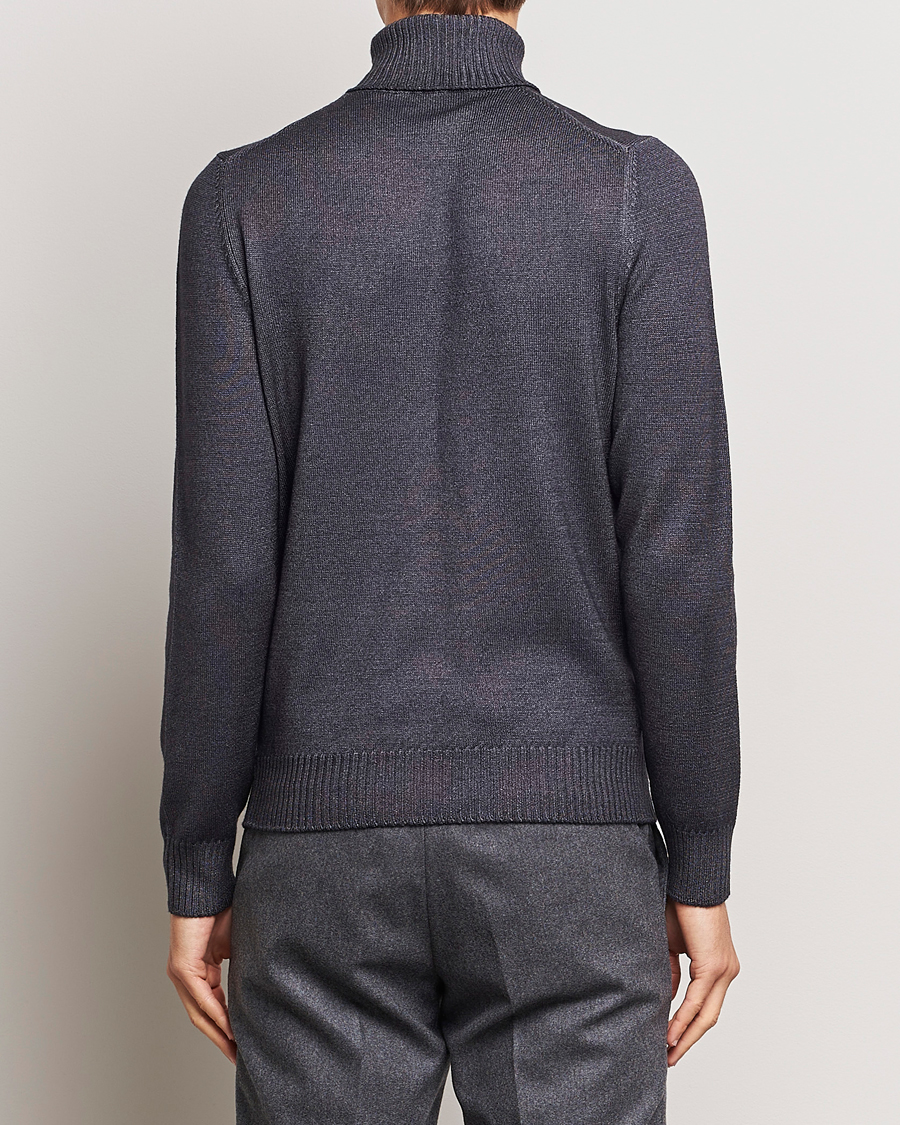 Herren | Pullover | Gran Sasso | Vintage Merino Fashion Fit Polo Asphalt